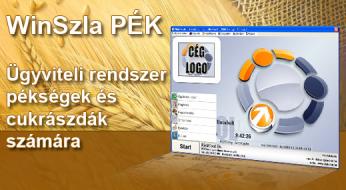 WinSzla PÉK Ügyviteli rendszer pékség és cukrászdák számára